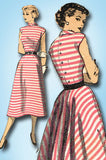 1950s Vintage Advance Sewing Pattern 6633 Uncut Misses Easy Dress Size 14 32 B