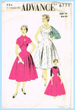 1950s Vintage Advance Sewing Pattern 6779 Uncut Misses Sun Dress & Bolero Sz 32B
