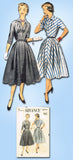 1950s Vintage Advance Sewing Pattern 6894 Misses Bias Cut Dress Size 16 34 Bust