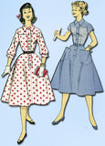 1950s Vintage Advance Sewing Pattern 7746 Uncut Teen Misses Dress Size 32 Bust