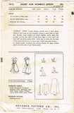 1950s Vintage Advance Sewing Pattern 7812 Misses Farm Kitchen Apron Size Medium