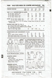 Advance 7830: 1950s Stunning Misses Street Dress Sz 38 B Vintage Sewing Pattern