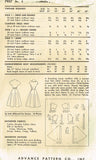 1950s Vintage Advance Sewing Pattern 7937 Misses Dress & Jacket Size 14 32 Bust