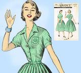 Advance 7947: 1950s Uncut Misses 4-H Uniform Dress Sz 34B Vintage Sewing Pattern - Vintage4me2