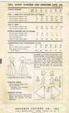 1950s Vintage Advance Sewing Pattern 7953 Misses Sun Dress & Capelet Size 12 30B