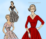 Advance 8026: 1950s Uncut Misses Easy Dress Size 30 Bust Vintage Sewing Pattern