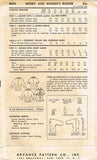 1950s Vintage Advance Sewing Pattern 8036 Uncut Misses Kimono Blouse Size 32 B