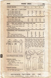 Advance 8080: Uncut Misses Slender Dress Size 34 Bust Vintage Sewing Pattern