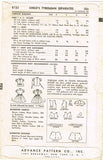 1950s Vintage Advance Sewing Pattern 8153 Toddler Girls Tyrolean Skirt & Top Sz6