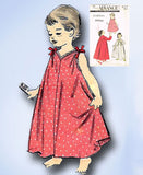 1950s Vintage Advance Sewing Pattern 8157 Uncut Girls Nightgown & Robe Size 8