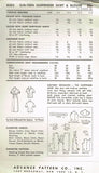 1950s Vintage Advance Sewing Pattern 8283 Uncut Teen Misses High Waist Skirt 29B