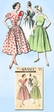 1950s Vintage Advance Sewing Pattern 8301 Uncut Misses Cocktail Dress Sz 12 32B