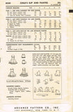 1950s Vintage Advance Sewing Pattern 8330 Toddler Girls Ruffled Slip Set Size 2
