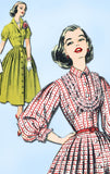 1950s Vintage Advance Sewing Pattern 8365 Uncut Misses Shirtwaist Dress Size 36B