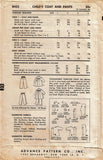 Advance 8432: 1950s Darlin Toddler Girls Flared Coat Sz 4 Vintage Sewing Pattern