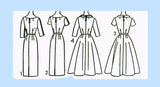 Advance 8435: 1950s Uncut Plus Size Day Dress Sz 38 Bust Vintage Sewing Pattern