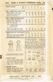 Advance 8436: 1950s Uncut Plus Size Shirtwaist Dress 40B Vintage Sewing Pattern