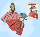 1950s Vintage Advance Sewing Pattern 8455 Uncut Rags to Riches Turnbout Doll