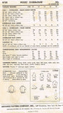 1950s Vintage Advance Sewing Pattern 8720 Misses Blouson Over Blouse Sz 14 34B