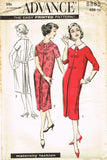 1950s Vintage Advance Sewing Pattern 8885 Uncut Misses Maternity Dress Size 13