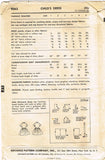 1950s Vintage Advance Sewing Pattern Toddler Girls Shirtwaist Dress Size 4 23B