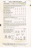 1950s Vintage Toddler Girls Jumper Dress Advance Sewing Pattern 9066 Size 4