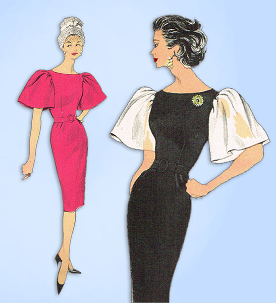 1950s Vintage Advance Sewing Pattern 9079 Uncut Misses Cocktail Dress Sz 34 Bust