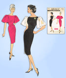 1950s Vintage Advance Sewing Pattern 9079 Uncut Misses Cocktail Dress Sz 34 Bust