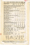 Advance 9295: 1960s Chic Misses Dress & Jacket Sz 36 B Vintage Sewing Pattern