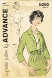 Advance 9295: 1960s Chic Misses Dress & Jacket Sz 36 B Vintage Sewing Pattern