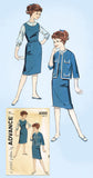 1960s Vintage Advance Sewing Pattern 9355 Uncut Little Girls Chub Deb Suit 30B