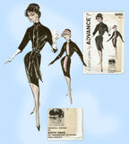 Advance 9495: 1950s Rare Uncut Edith Head Dress Size 34 B Vintage Sewing Pattern