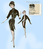 Advance 9495: 1950s Rare Uncut Edith Head Dress Size 34 B Vintage Sewing Pattern