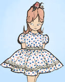 1960s Vintage Advance Sewing Pattern 9502 Easy Baby Girls Dress & Jumper Size 1 - Vintage4me2