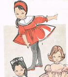 1960s Vintage Advance Sewing Pattern 9531 Easy Baby Girls Shortie Dress Sz 6 mos
