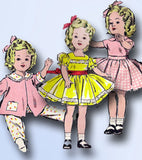 1950s Vintage 19" Shirley Temple Doll Clothes 1958 Advance Sewing Pattern 8813