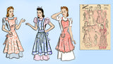 1940s Vintage Advance Sewing Pattern 9606 Misses WWII Full Bib Apron Size Small