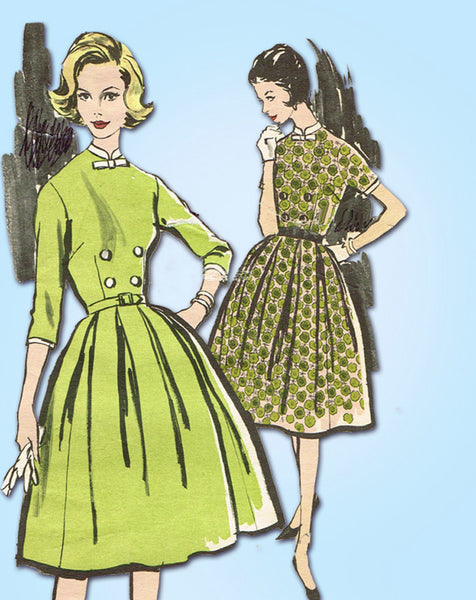 1950s Vintage Advance Sewing Pattern 9677 Misses Rockabilly Dress 34B ...