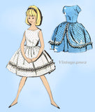 Advance 9766: 1960s Little Girls Day or Sun Dress Sz 8 Vintage Sewing Pattern