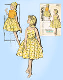 1960s Vintage Advance Sewing Pattern 9850 Uncut Little Girls Sun Dress Sz 30 B