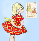 Advance 9871: 1960s Toddlers Girls Cinderella Dress Sz6 Vintage Sewing Pattern