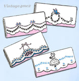 1940s Uncut Aunt Marthas Embroidery Transfer 125 Classic Floral Pillowcases