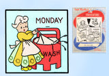 1940s Comic Cute DOW Dutch Gal Embroidery Transfers Uncut Aunt Martha 3021 ORIG