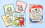 1940s Comic Cute DOW Dutch Gal Embroidery Transfers Uncut Aunt Martha 3021 ORIG