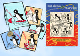 1950s Vintage Aunt Martha's Embroidery Transfer 3022 Uncut Penguin DOW Tea Towels - Vintage4me2