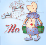 1940s VTG Aunt Martha's Embroidery Transfer 3026 Uncut Ma & Pa Tea Towels
