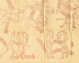 1950s VTG Aunt Martha's Embroidery Transfer 3132 Uncut Jitterbug Anthro Veggies - Vintage4me2