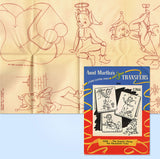 1950s Aunt Martha's Embroidery Transfer 3166 Uncut Gremlin DOW Tea Towels