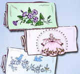 1960s Uncut Aunt Martha's Embroidery Transfer 3285 Morning Glory Pillowcases - Vintage4me2