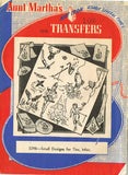1950s Vintage Aunt Martha's Embroidery Transfer 3298 Uncut Misc Men's Motifs